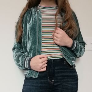 American Eagle Velvet Bomber